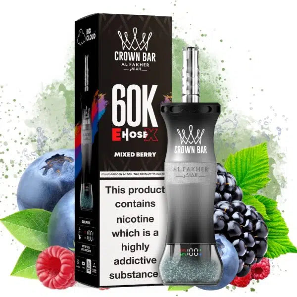 Crown Bar Al Fakher E-Hose 60000 Mixed Berry Maroc