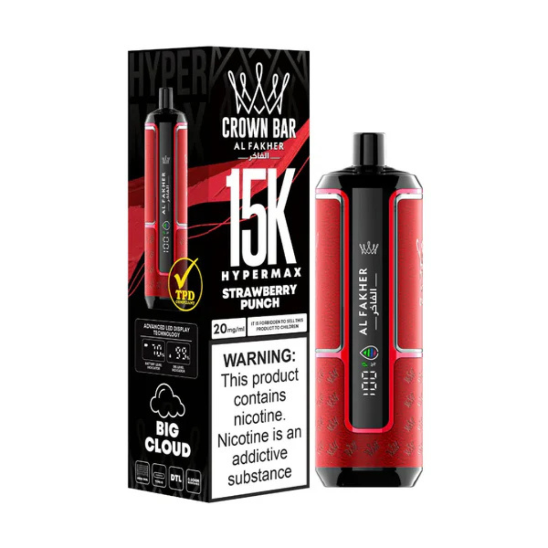 Al Fakher Crown Bar Hypermax 15000 Puffs – Vape jetable
