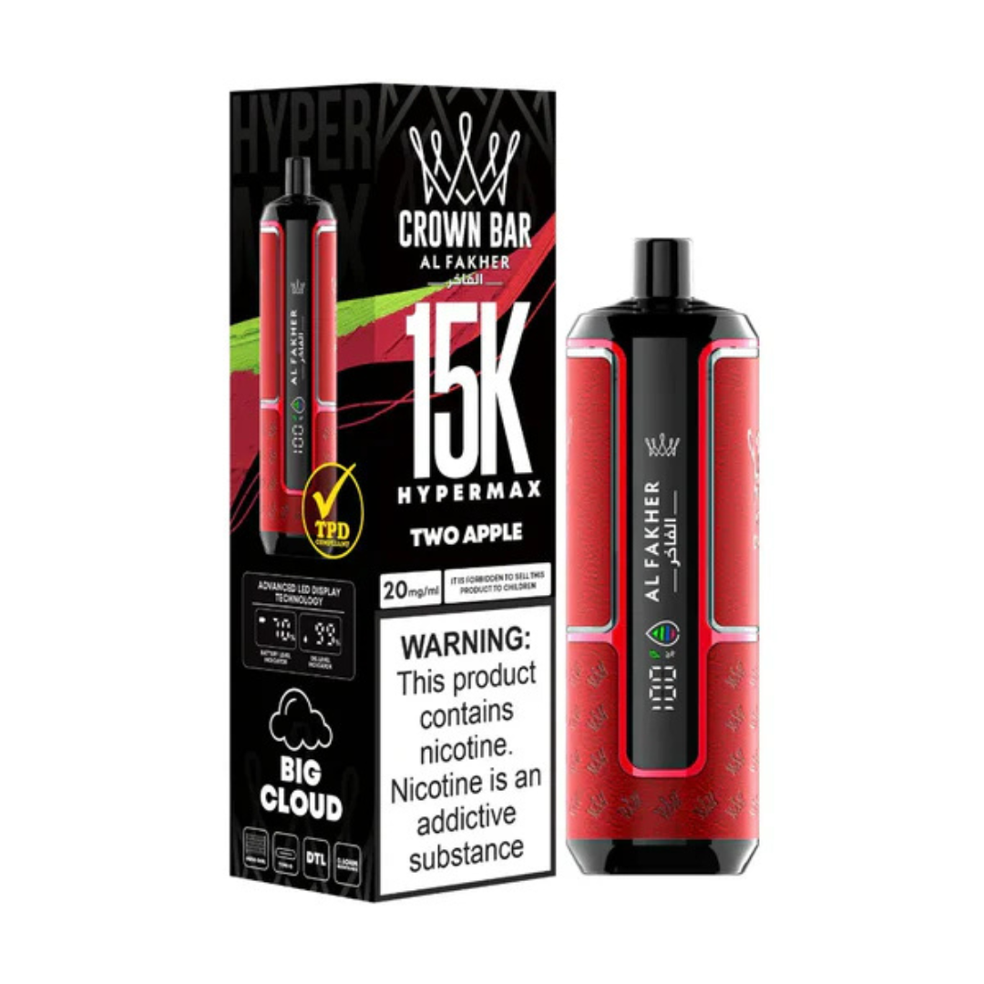 Al Fakher Crown Bar Hypermax 15000 Puffs – Vape jetable