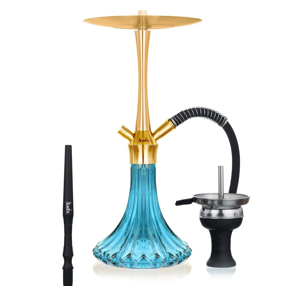 CHICHA Aladin MVP A46 Bleu Ciel - Gold - shisha.ma