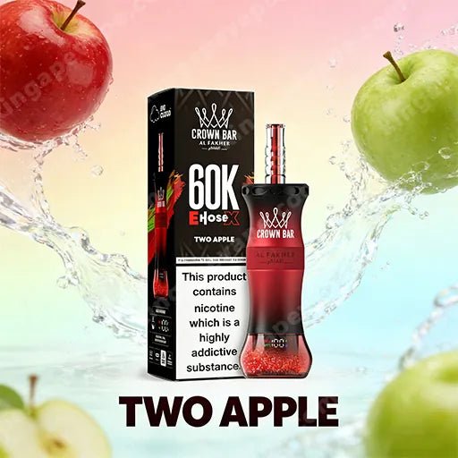 Crown Bar Al Fakher E - Hose 60000 Double Apple - shisha.ma