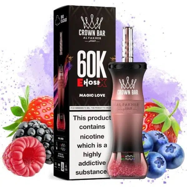 Crown Bar Al Fakher E-Hose X 60000 Magic Love - shisha.ma