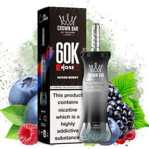 Crown Bar Al Fakher E-Hose 60000 Mixed Berry Maroc