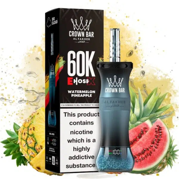 Crown Bar Al Fakher E-Hose X 60000 Watermelon Pineapple Maroc