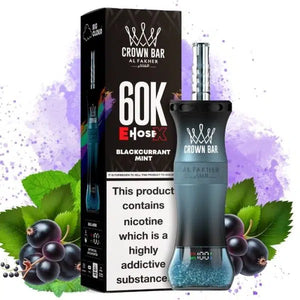Crown Bar Al Fakher E-Hose X 60000 Blackcurrant Mint Maroc
