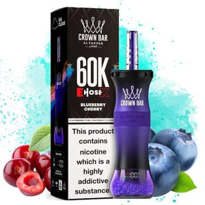 Crown Bar Al Fakher E-Hose X 60000 Blueberry Cherry Maroc