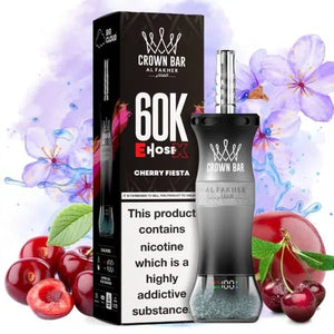 Crown Bar Al Fakher E-Hose X 60000 Cherry Fiesta Maroc
