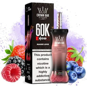 Crown Bar Al Fakher E-Hose X 60000 Magic Love Maroc