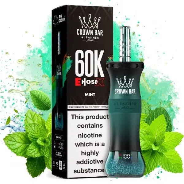 Crown Bar Al Fakher E-Hose X 60000 Mint Maroc