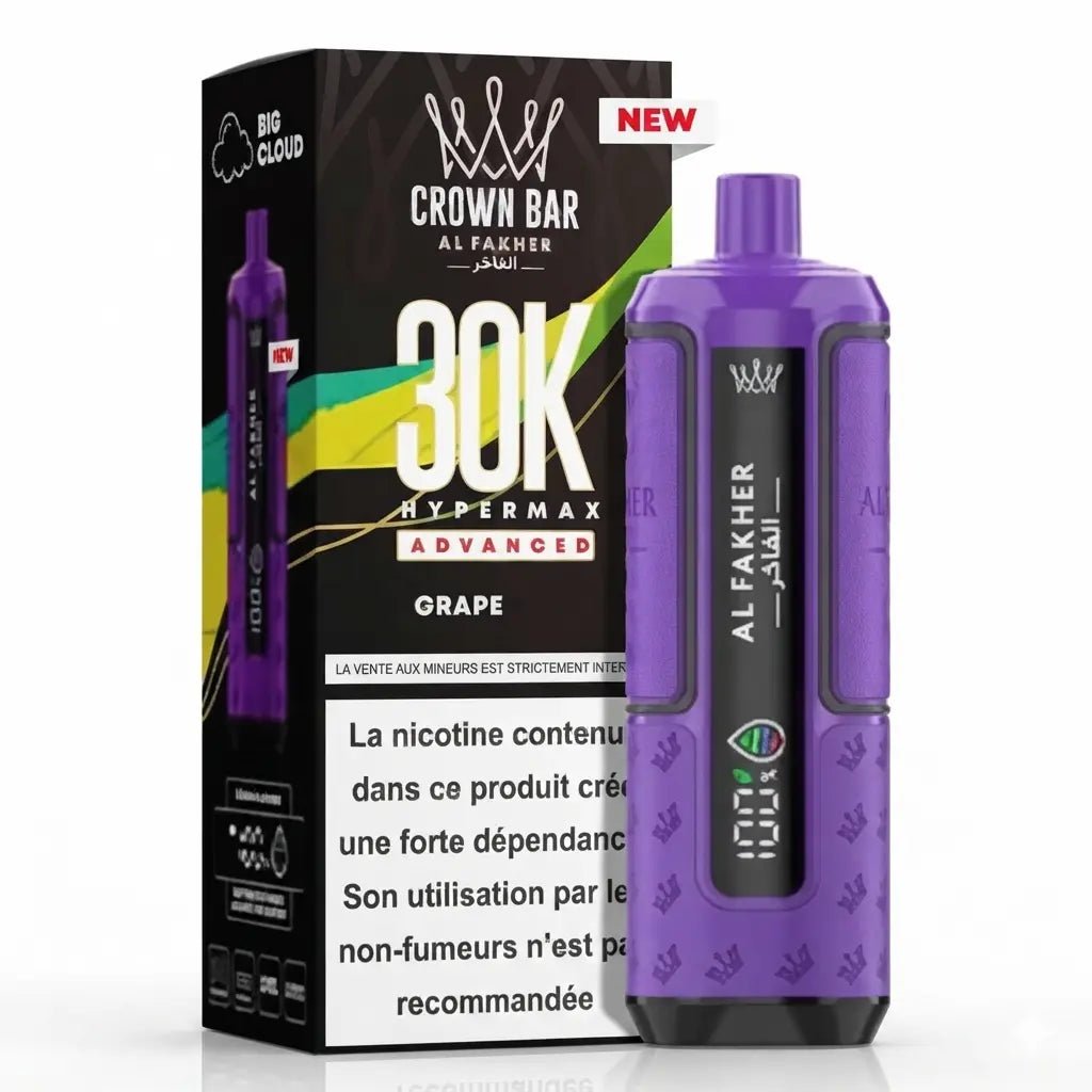 Al Fakher Crown Bar 30K Grape | shisha.ma