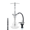 Chicha Aladin MVP 500 Full Shiny Clear Premium en acier inoxydable avec vase en verre transparent