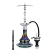 Chicha Aladin MVP 500 Full Shiny Black Premium en acier inoxydable avec vase en verre noir