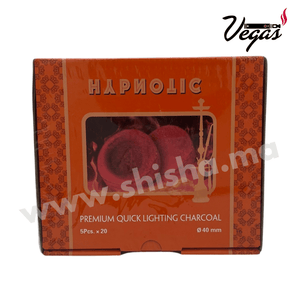 Charbon 40mm HYPNOTIC 100 pièces - shisha.ma