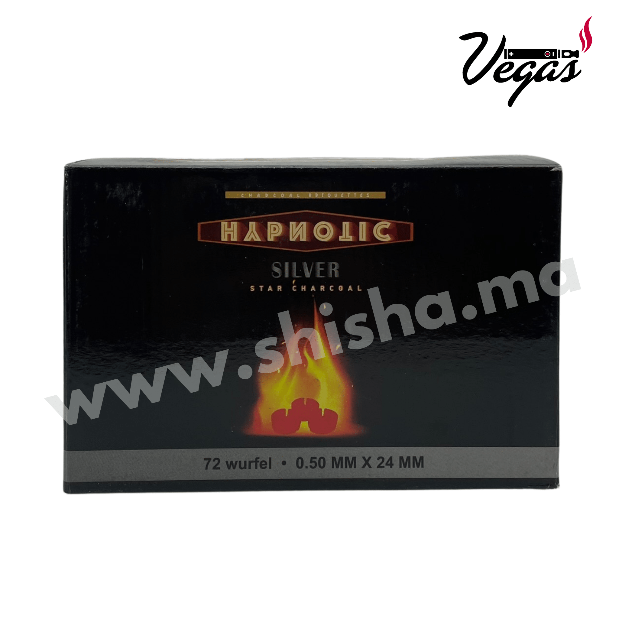 Charbon HYPNOTIC SILVER 1Kg 72 pièces - shisha.ma