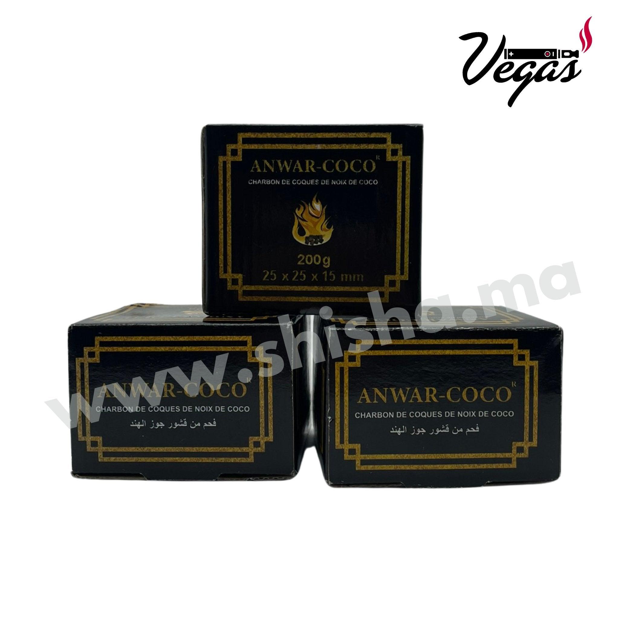 Charbon Naturel ANWAR coco (200G) - shisha.ma