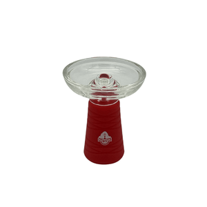 Foyer en Verre Premium avec Revêtement Silicone Maroc - shisha.ma