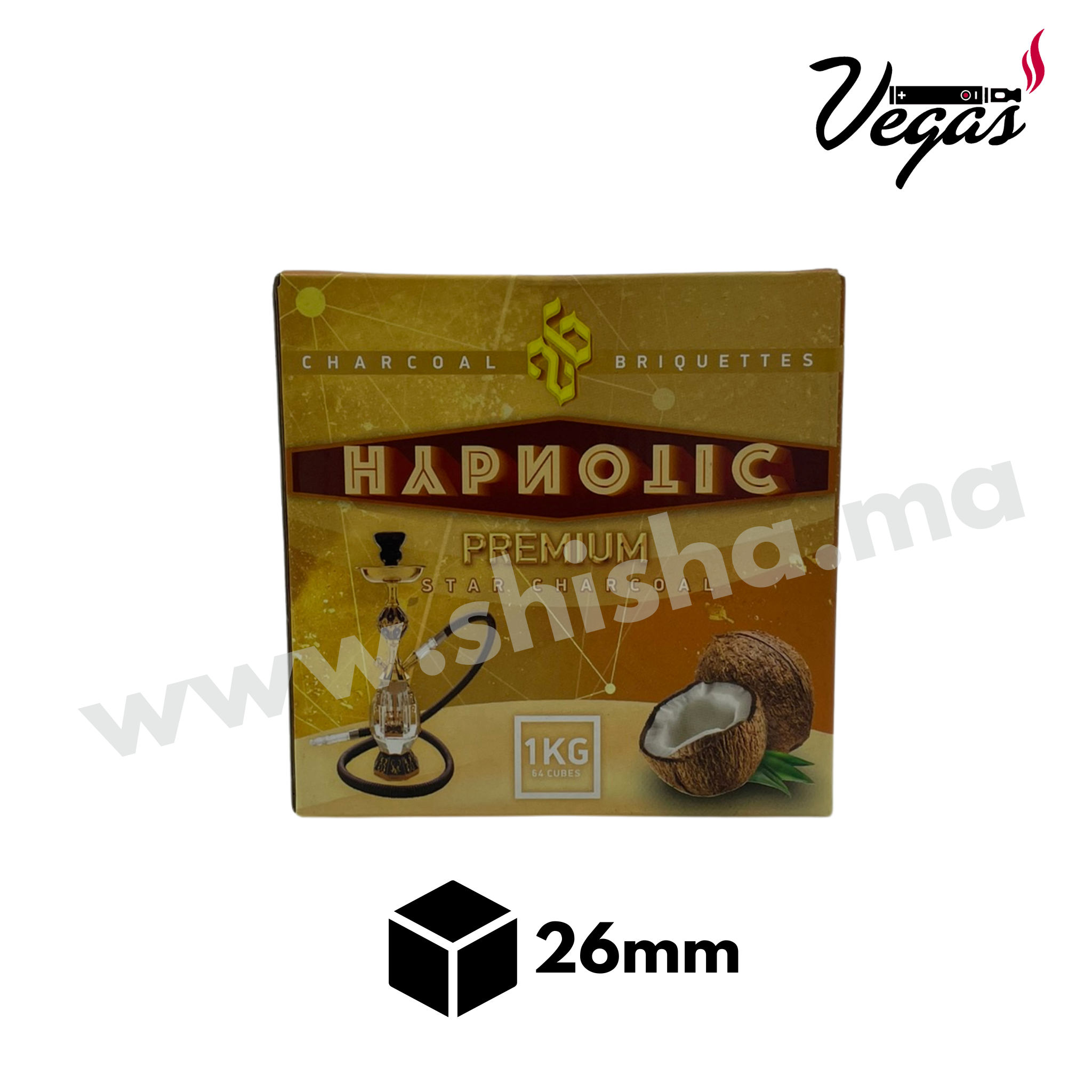 Charbon HYPNOTIC PREMUIM COCO 1Kg - shisha.ma