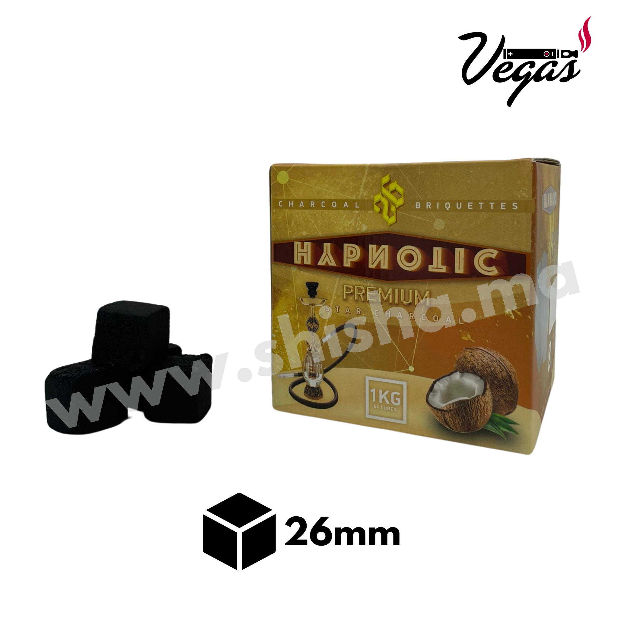 Charbon HYPNOTIC PREMUIM COCO 1Kg - shisha.ma